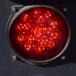 Semáforo ampliado en rojo